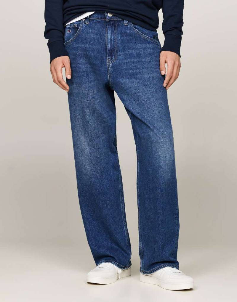 Tommy Jeans - Aiden - Weite Jeans in dunkler Waschung-Marineblau von Tommy Jeans