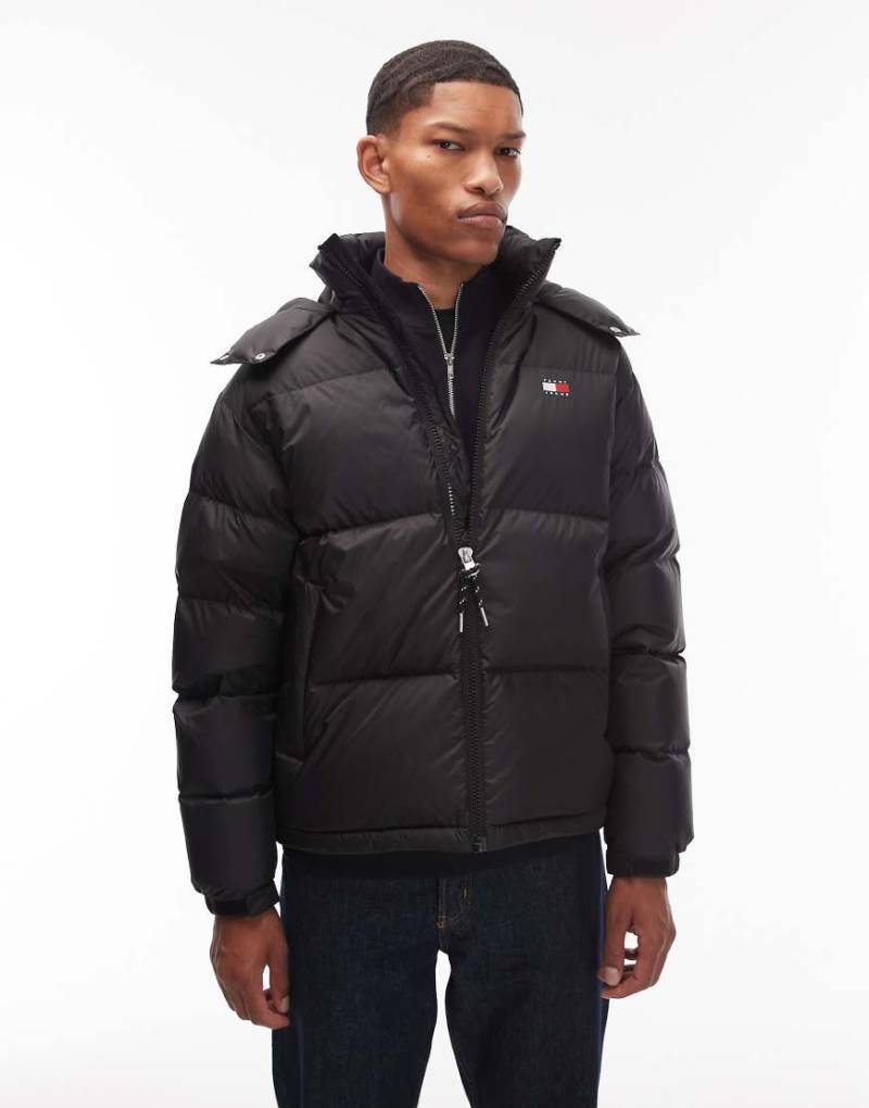 Tommy Jeans - Alaska - Daunen-Steppjacke in Schwarz von Tommy Jeans