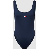 TOMMY HILFIGER Badeanzug in unifarbenem Design in Marine, Größe S von Tommy Hilfiger