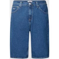 Tommy Jeans Baggy Fit Jeansshorts mit Label-Detail in Jeansblau, Größe 33 von Tommy Jeans