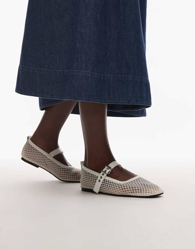 Tommy Jeans - Ballerinas aus Netzstoff in Weiß von Tommy Jeans