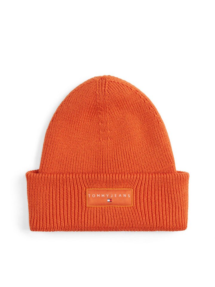 Tommy Jeans Beanie TJM LINEAR in Grobstrick, mit Umschlag von Tommy Jeans