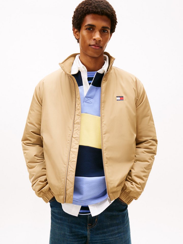 Tommy Jeans Blouson TJM ESSENTIAL PADDED JACKET EXT Freizeitjacke, Übergangsjacke glänzend, Stretchbündchen, Stehkragen von Tommy Jeans