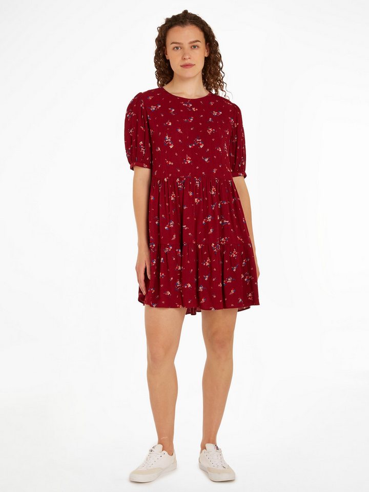 Tommy Jeans Blusenkleid TJW FLORAL TIERED ALINE DRESS mit Blumenprint von Tommy Jeans