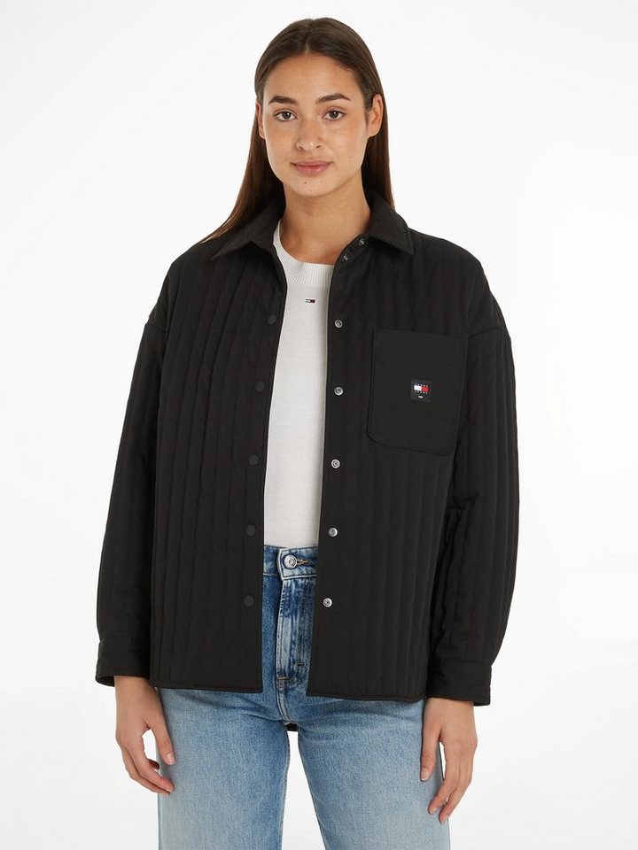Tommy Jeans Blusentop TJW QUILTED OVERSHIRT mit Logopatch von Tommy Jeans