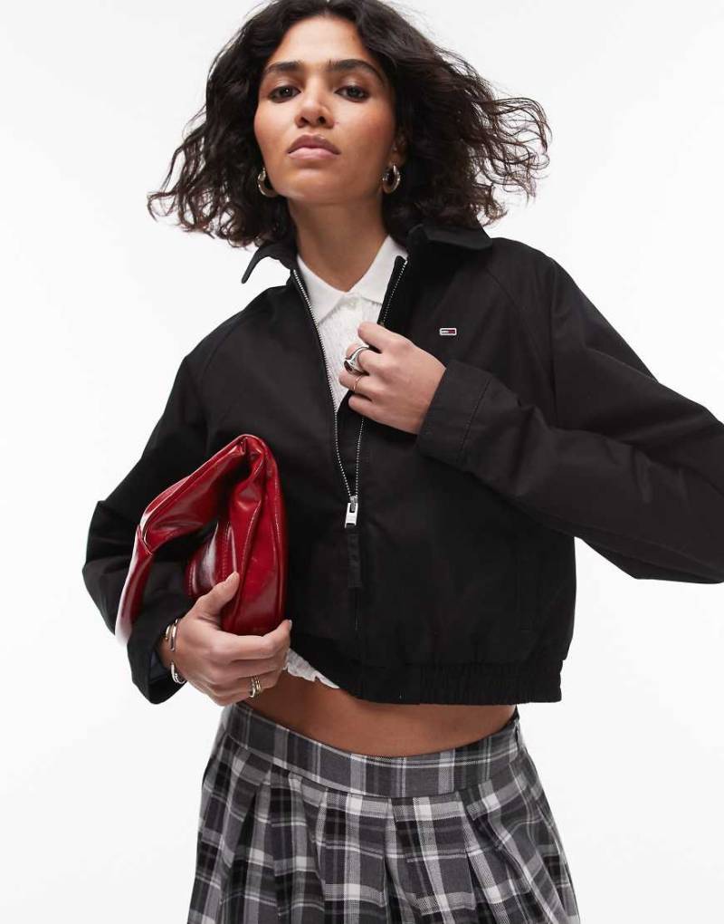 Tommy Jeans - Bomberjacke aus Baumwolle in Schwarz von Tommy Jeans