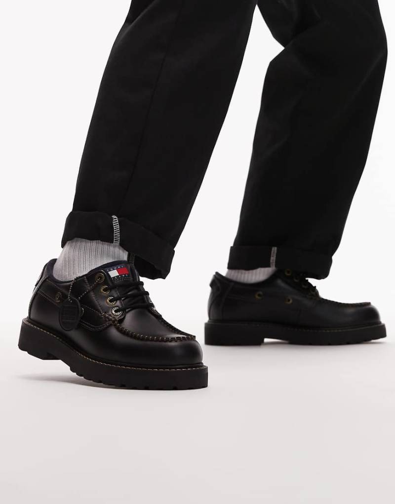 Tommy Jeans - Bootsschuhe zum Schnüren in Schwarz von Tommy Jeans