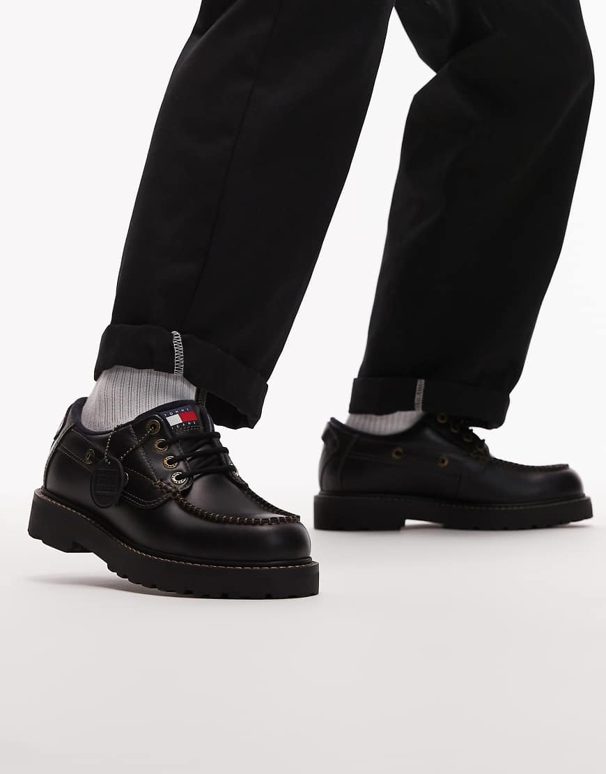 Tommy Jeans - Bootsschuhe zum Schnüren in Schwarz von Tommy Jeans