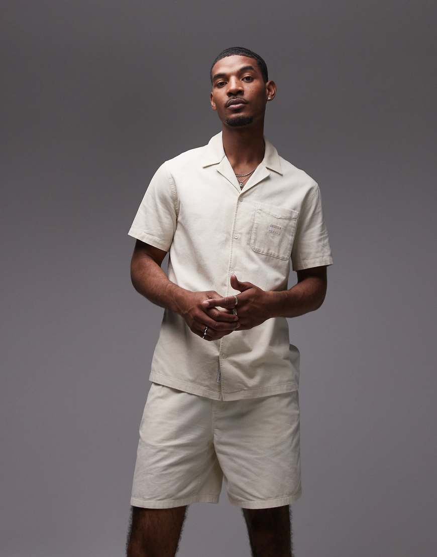 Tommy Jeans - Camp-Hemd aus Cord in Beige-Neutral von Tommy Jeans