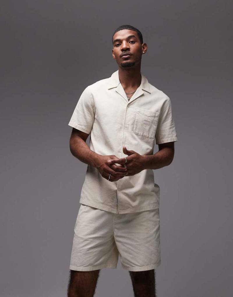 Tommy Jeans - Camp-Hemd aus Cord in Beige-Neutral von Tommy Jeans