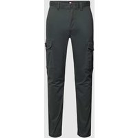 Tommy Jeans Cargohose mit Label-Patch Modell 'AUSTIN' in Anthrazit, Größe 38/32 von Tommy Jeans