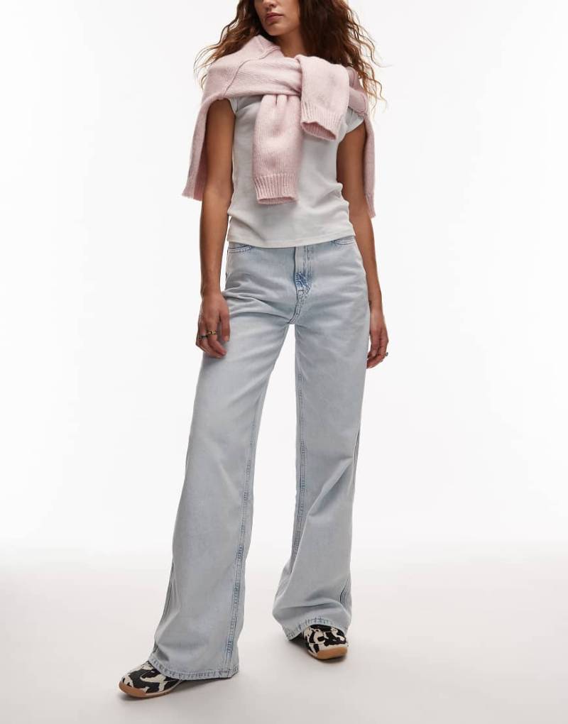 Tommy Jeans - Charlie - Jeans in Ultra-Hellblau mit hohem Bund und weitem Bein von Tommy Jeans