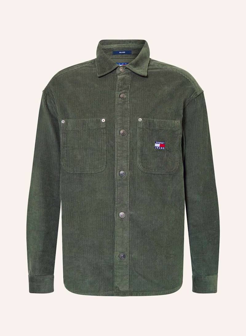 Tommy Jeans Cord-Overshirt gruen von Tommy Jeans