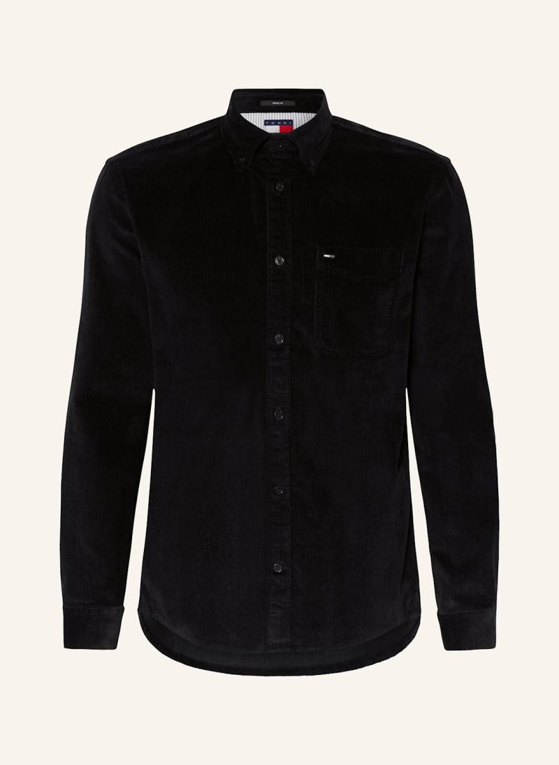Tommy Jeans Cordhemd Regular Fit schwarz von Tommy Jeans