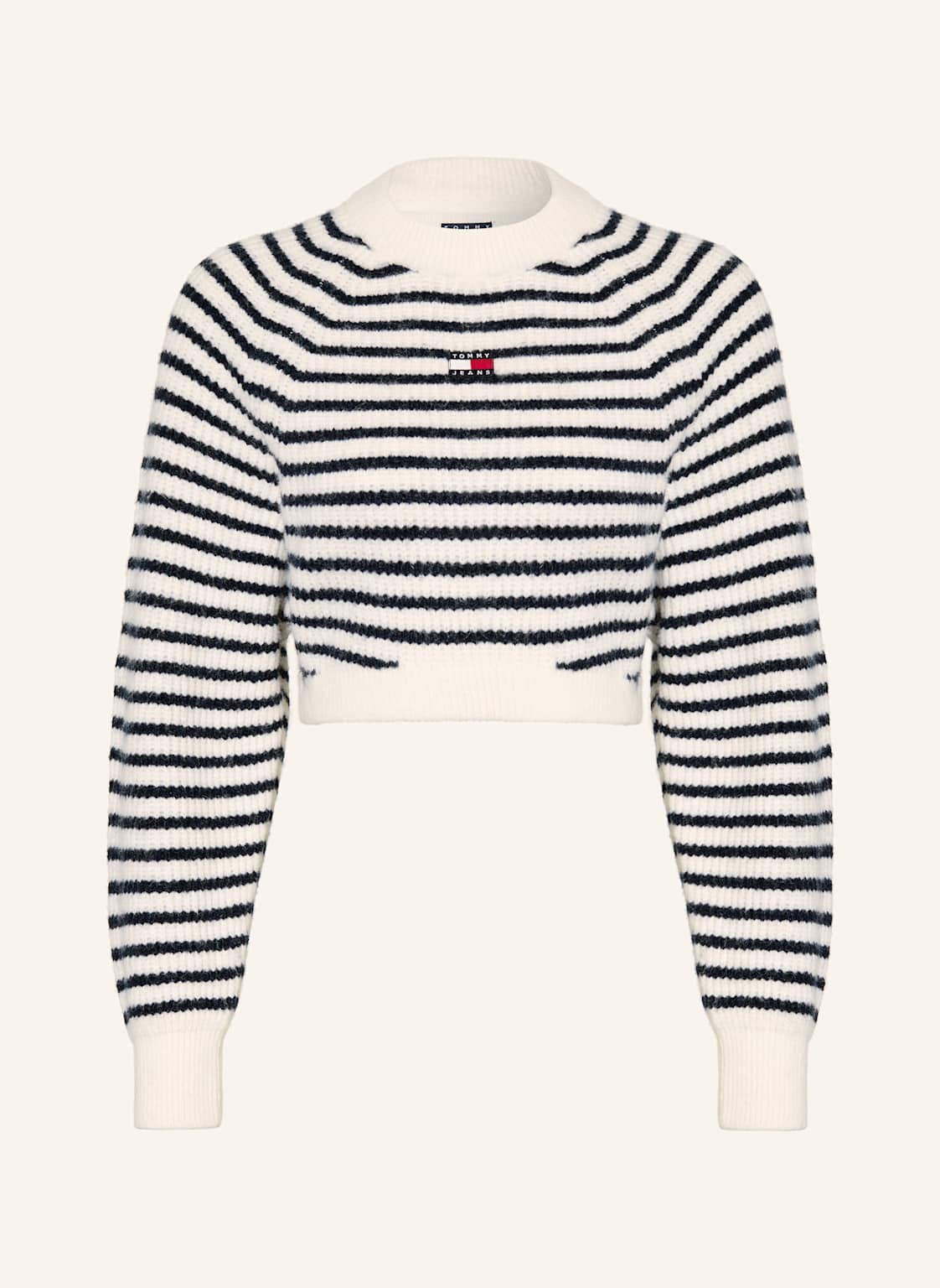 Tommy Jeans Cropped-Pullover weiss von Tommy Jeans