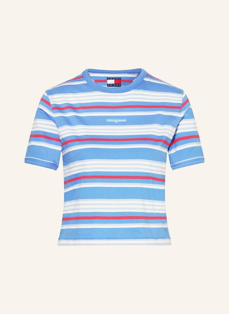Tommy Jeans Cropped-Shirt blau von Tommy Jeans