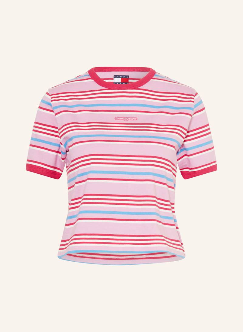Tommy Jeans Cropped-Shirt pink von Tommy Jeans