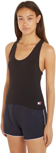 Tommy Jeans Damen 2er Pack Tops 2P Tank (Ext Sizes) mit Stretch, Schwarz (Black / Black), XXL von Tommy Jeans