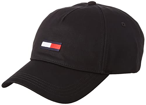 Tommy Jeans Damen TJW Flag Cap AW0AW12626 Kappe, Schwarz, OS von Tommy Jeans