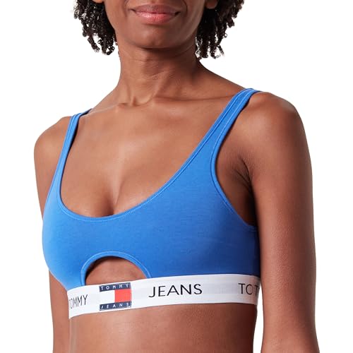 Tommy Jeans Damen Bralette Cut Out, Blau (Empire Blue), XL von Tommy Jeans