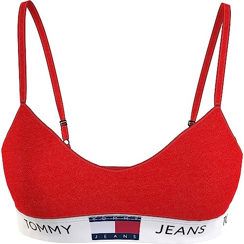 Tommy Jeans Damen Bralette Stretch, Rot (Deep Crimson), L von Tommy Hilfiger