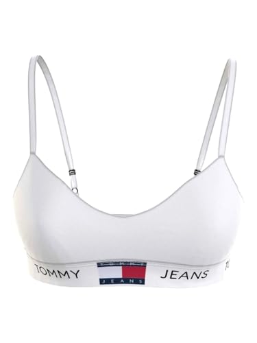 Tommy Jeans Damen Bralette Stretch, Weiß (White), M von Tommy Hilfiger