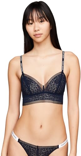 Tommy Jeans Damen Bralette Stretch, Blau (Dark Night Navy), XS von Tommy Jeans