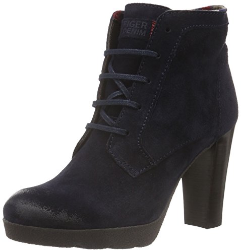 Tommy Jeans Damen C1385LARISA 1B Kurzschaft Stiefel, Blau (Midnight 403) von Tommy Jeans