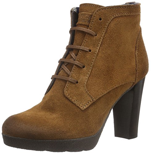 Tommy Jeans Damen C1385LARISA 1B Kurzschaft Stiefel, Braun (Winter Cognac 906) von Tommy Jeans