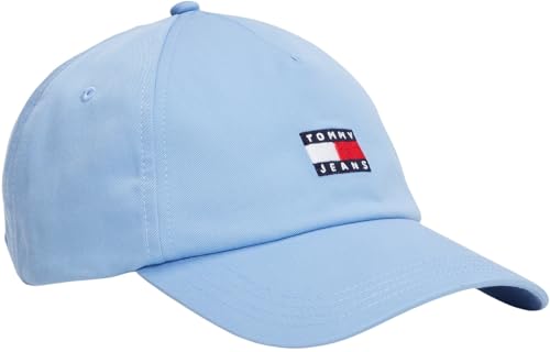 Tommy Jeans Damen Cap Heritage Core 5 Panel aus Baumwolle, Blau (Cloudy Blue), Einheitsgröße von Tommy Jeans