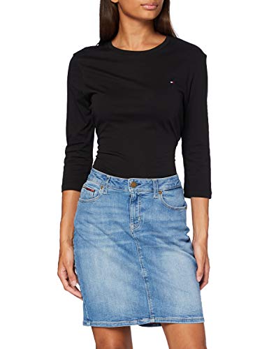 Tommy Jeans Damen Classic Denim Skirt Vctl Rock, Blau (Victoria Lt Bl STR 1aa), W25 von Tommy Jeans