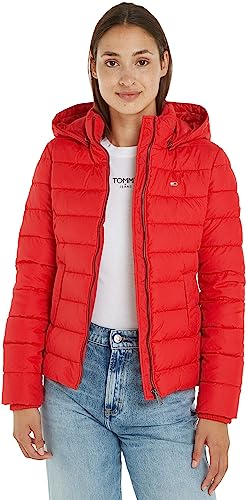 Tommy Jeans Damen Jacke Basic Übergangsjacke, Rot (Deep Crimson), XXS von Tommy Jeans