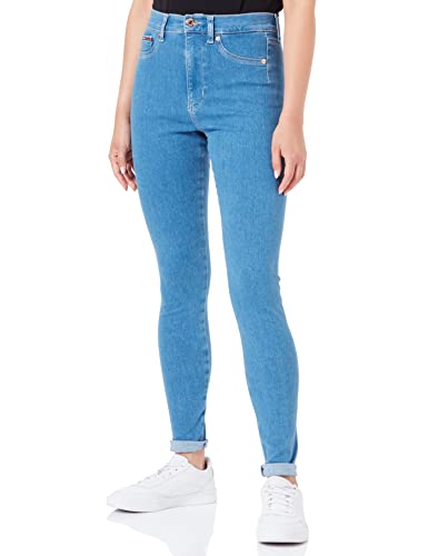 Tommy Jeans Damen Dw0dw13166 Hose, Denim Light, 27 W/32 L von Tommy Jeans