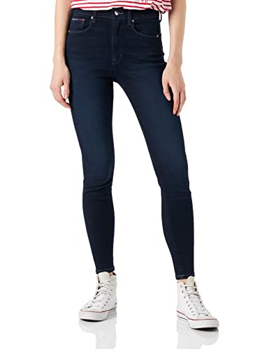 Tommy Jeans Damen Dw0dw13365 Hose, Denim Black, 29 W/32 L von Tommy Jeans