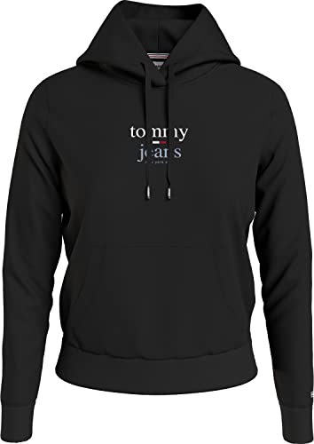 Tommy Jeans Damen Dw0dw13573 Hoodie, Black, 38 von Tommy Jeans