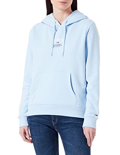 Tommy Jeans Damen Dw0dw13573 Hoodie, Chambray Sky, 32 von Tommy Jeans