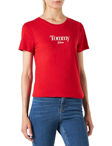 Tommy Jeans Damen Dw0dw13696 T-Shirts, Deep Crimson, XS von Tommy Jeans