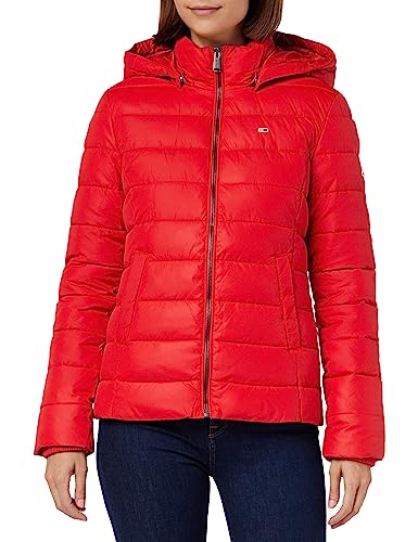 Tommy Jeans Damen Jacke Basic Übergangsjacke, Rot (Deep Crimson), S von Tommy Hilfiger