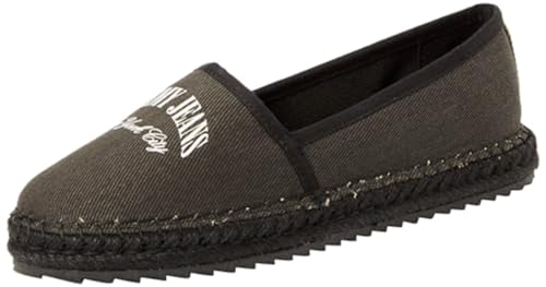 Tommy Jeans Damen Espadrilles Stoffschuhe, Schwarz (Black), 38 von Tommy Jeans