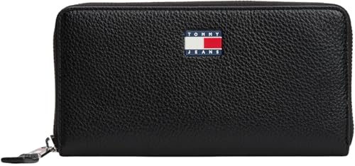 Tommy Jeans Damen Geldbörse Must Large mit Reißverschluss, Schwarz (Black), Einheitsgröße von Tommy Jeans