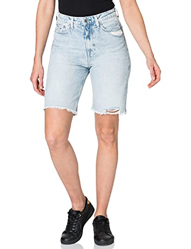 Tommy Jeans Damen Harper Denim Bermuda SSPLBRD Jeans-Shorts, Save Sp Lb Rgd Destr, NI29 von Tommy Jeans
