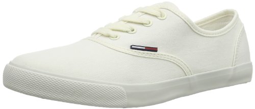 Tommy Jeans Damen Hilton 2D Hausschuhe, Weiß (White 100), 37 von Tommy Jeans