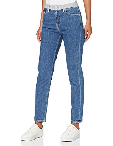 Tommy Jeans Damen Izzy High Rise Slim Ankle Slim Jeans, Blau (TJ DENIM COLORBLOCK 1A4), W32/L32 von Tommy Jeans