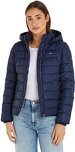 Tommy Jeans Damen Jacke Basic Übergangsjacke, Blau (Twilight Navy), XXS von Tommy Jeans