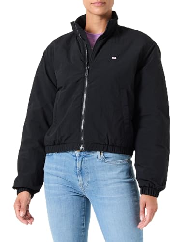 Tommy Jeans Damen Jacke Essential Padded Jacket Übergangsjacke, Schwarz (Black), S von Tommy Jeans