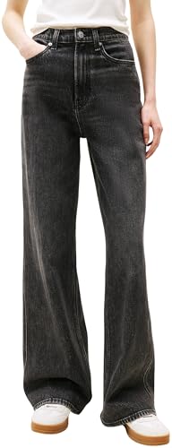 Tommy Jeans Damen Jeans Hose Claire High Rise, Schwarz (Denim Washed Black), 32W/24L von Tommy Jeans