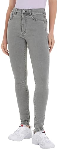 Tommy Jeans Damen Jeans Hose Sylvia Skinny Fit, Blau (Denim Black), 30W/30L von Tommy Jeans