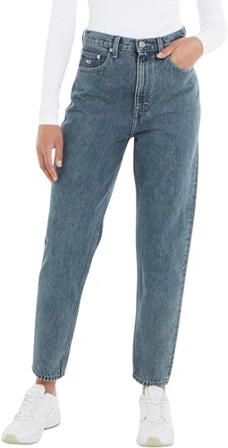 Tommy Jeans Damen Jeans Mom Jean Uh Tpr Ah4067 High Waist, Blau (Denim Medium), 29W / 30L von Tommy Jeans