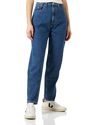 Tommy Jeans Damen Jeans Mom Jeans High Rise, Blau (Denim Medium), 28W / 30L von Tommy Jeans
