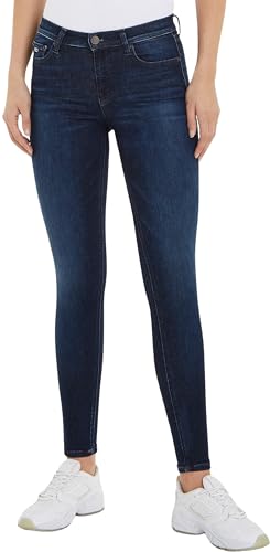 Tommy Jeans Damen Jeans Nora Md Skn Ah1259 Skinny Fit, Blau (Denim Dark), 25W / 32L von Tommy Jeans